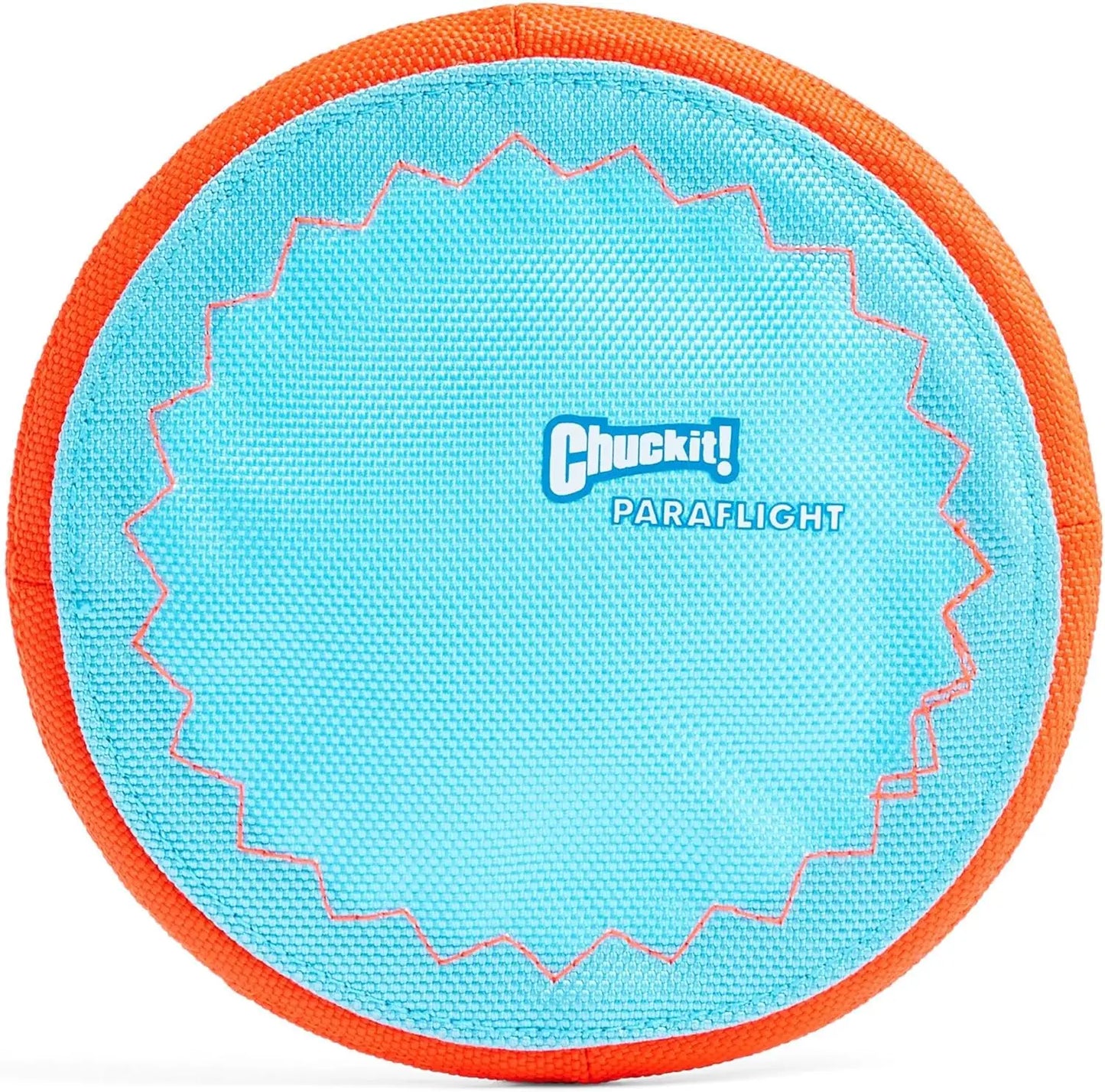 Paraflight Flying Disc Dog Toy - Water Floating Flyer - Durable Nylon Construction with Soft Rubber Edges